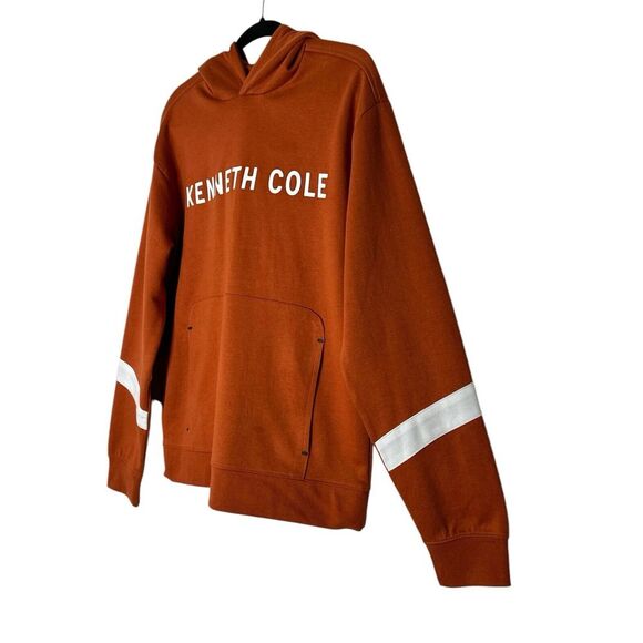 Kenneth Cole Pullover Hoodie Men Large Techni-Cole Burnt‎ Orange Active Outdoor - Picture 7 of 12
